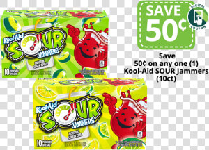 Packages Of Kool aid Sour Jammers Drink Pouches   Kool Aid Sour Jammers  HD Png Download
