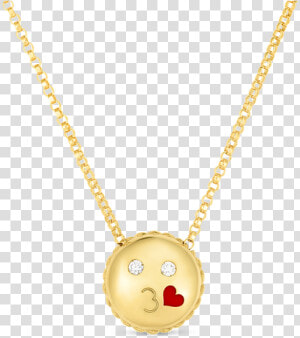 Roberto Coin Kiss Emoji Pendant With Diamonds   Locket  HD Png Download