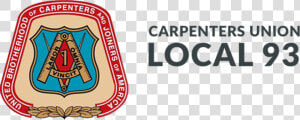 Local 93   United Brotherhood Of Carpenters And Joiners Of America  HD Png Download