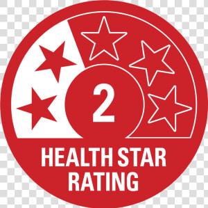 Health Star 2 Rating   2 Star Health Rating  HD Png Download