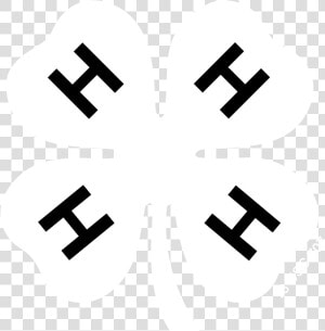 Transparent White Four Leaf Clover Png   White 4 H Clover Png  Png Download