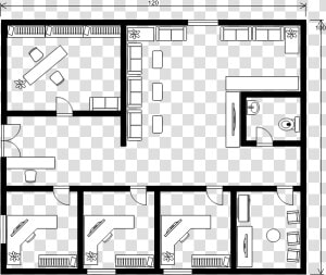 Office Floor Plan Examples  HD Png Download