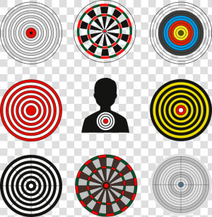 Archery Arrow Shooting Sport Cdr   Vintage Dart Board Games  HD Png Download