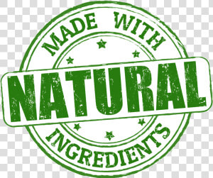 Natural  Circle  Made With Natural Ingredients Logo   Label  HD Png Download