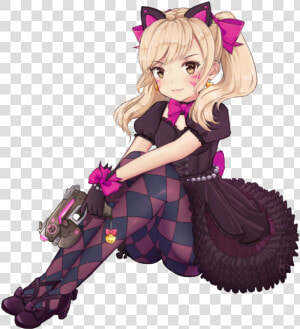 Mayu ♡ On Twitter   Black Cat D Va Fanart  HD Png Download