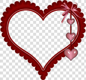 Transparent Scalloped Heart Clipart   Love Heart Frame Png  Png Download