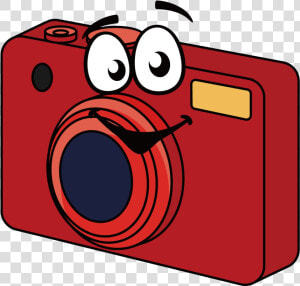 Digital Camera Cartoon Clip Art   Desenho Camera Fotografica Colorida  HD Png Download