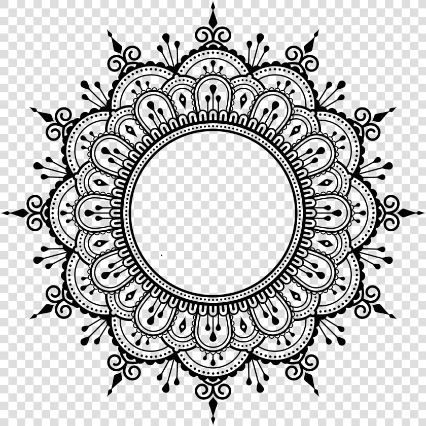 Mehndi Henna Mandala   Transparent Background Henna Png  Png DownloadTransparent PNG