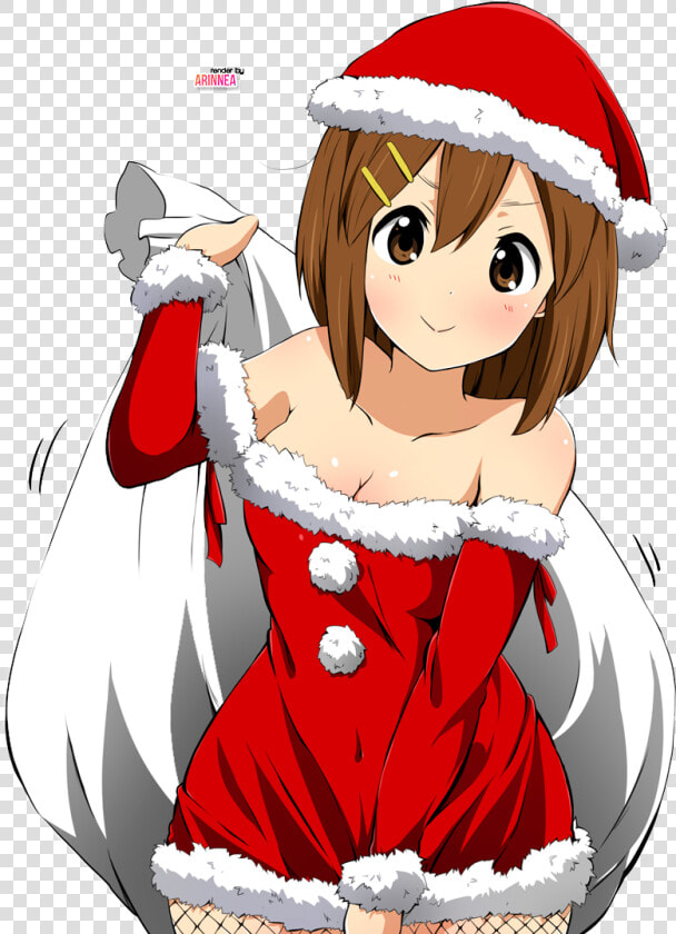 12 Days Of Anime   Yui Hirasawa Merry Christmas  HD Png DownloadTransparent PNG