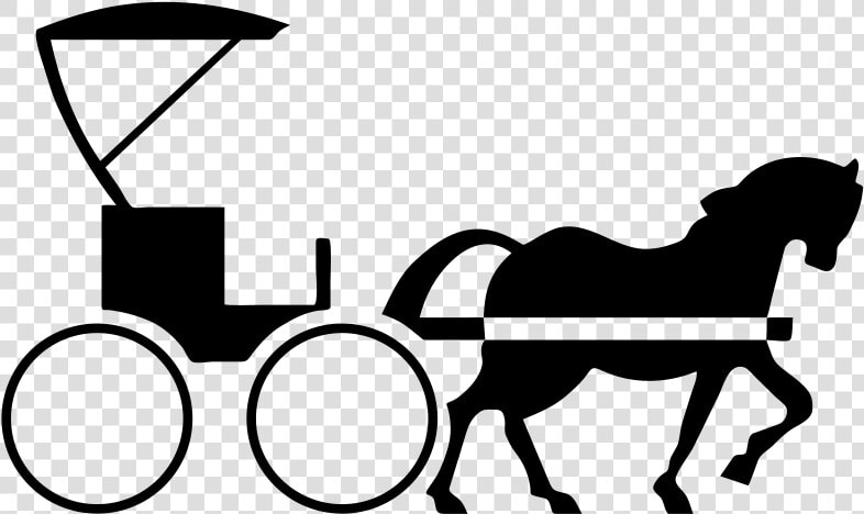 Horse Drawn Carriage Clipart Transparent   Horse And Buggy Clip Art  HD Png DownloadTransparent PNG
