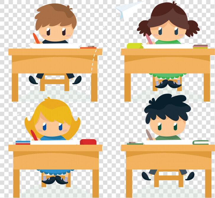 Student Doing Homework Cartoon  HD Png DownloadTransparent PNG