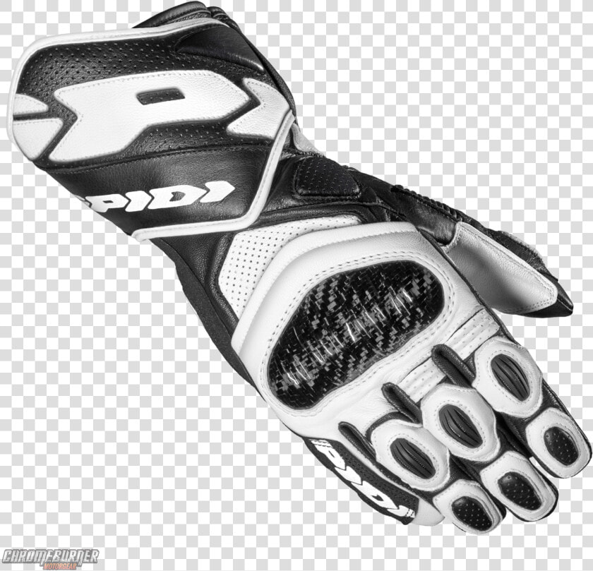 Spidi Carbo 7 Black White Motorcycle Gloves title   Spidi  HD Png DownloadTransparent PNG