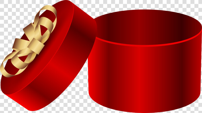 Red Open Round Gift Box Png Clipart Imageu200b Gallery   Open Gift Box Clipart  Transparent PngTransparent PNG