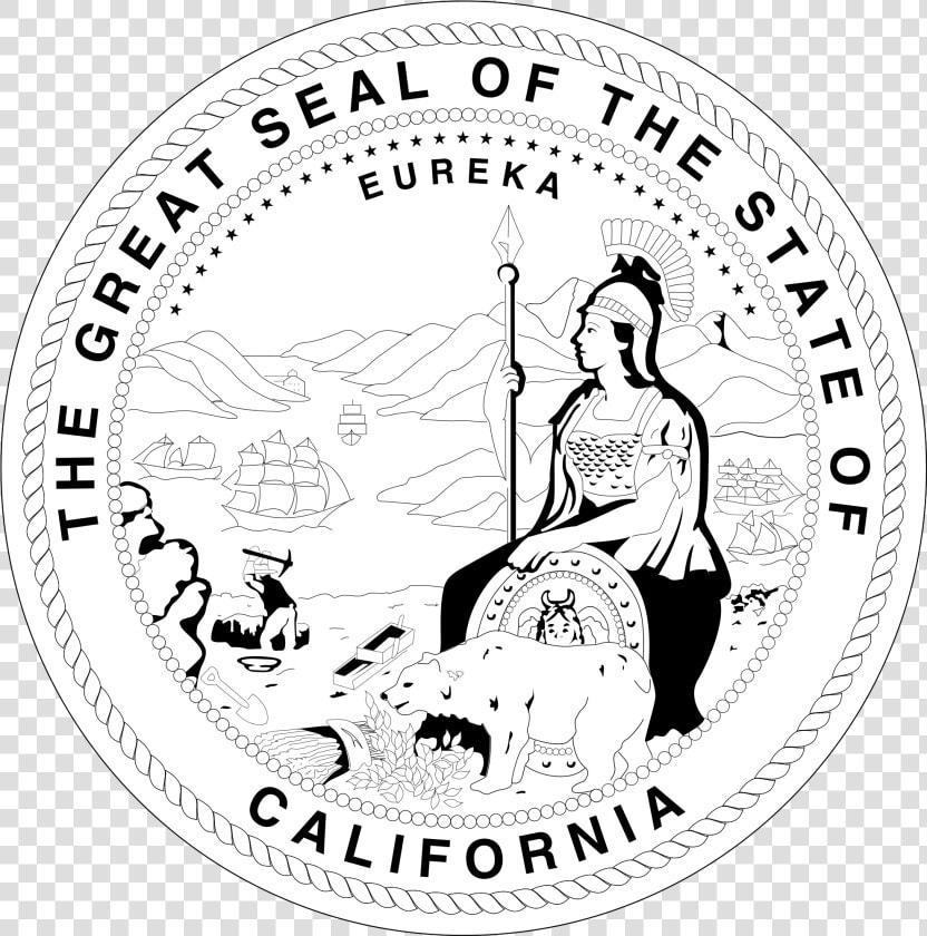 Transparent Clock Clipart   Great Seal Of California Png  Png DownloadTransparent PNG