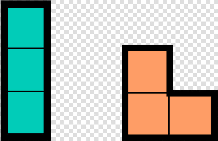 Tetris Pieces Transparent Background   Png Download   3 Block Tetris Piece  Png DownloadTransparent PNG