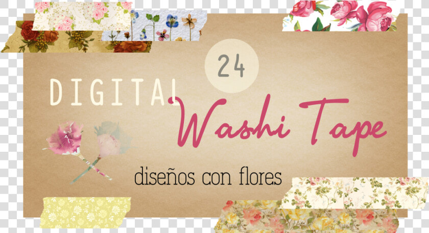 Digital Washi Tape Florales   Pressed Flowers  HD Png DownloadTransparent PNG