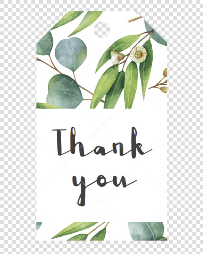 Editable Green Favor Tags With Watercolor Leaves By   Tea Plant  HD Png DownloadTransparent PNG