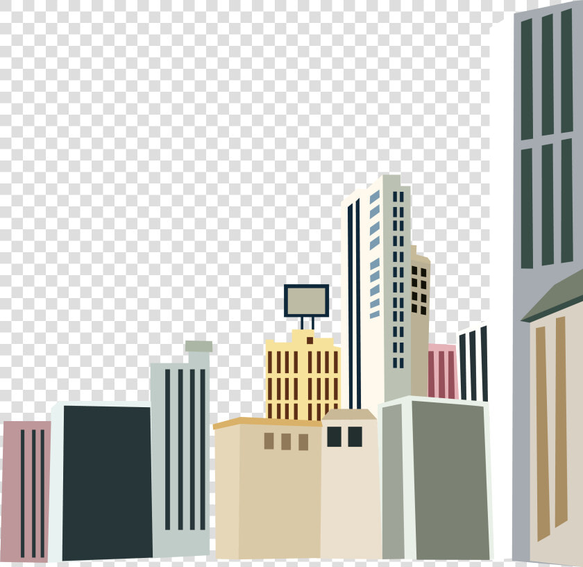 Skyscraper House Cartoon   Png Download   Vector Cartoon Building Png  Transparent PngTransparent PNG