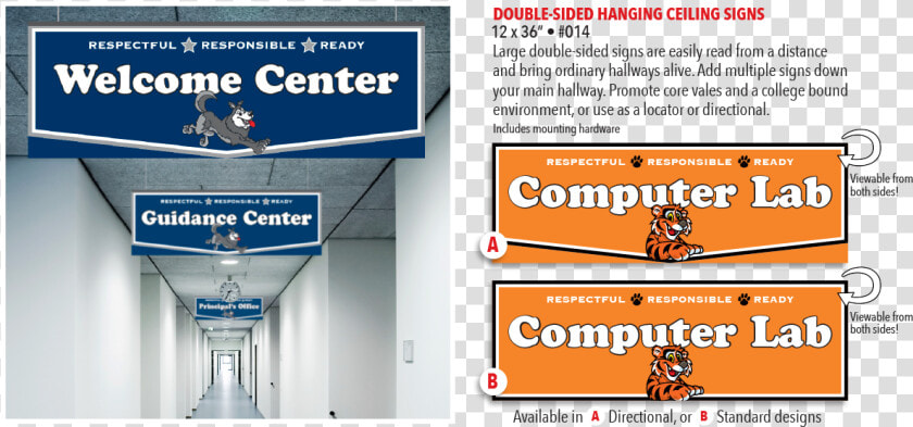Double Sided Hanging Ceiling Signs   Double Sided Hanging Signs  HD Png DownloadTransparent PNG