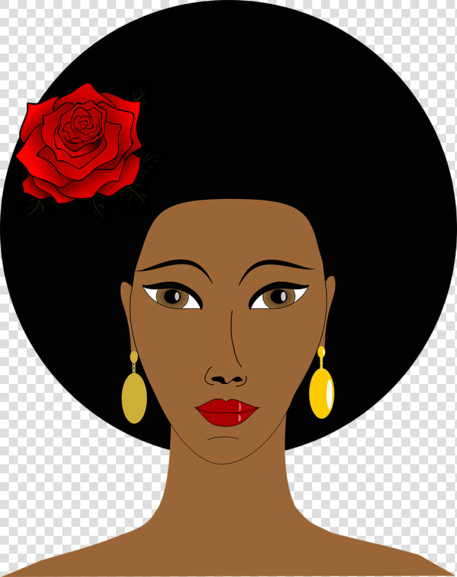 African  Afro  Black  Cartoon  Face  Hair  People    Black Woman Face Clipart  HD Png DownloadTransparent PNG