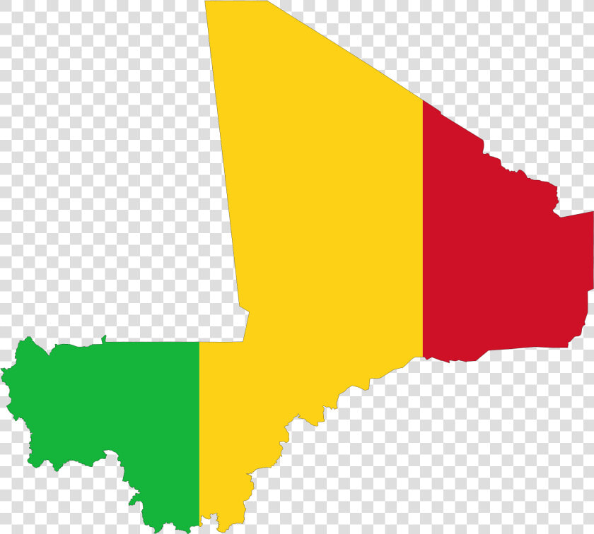 Mali Flag Map Large Map   Map Of Mali  HD Png DownloadTransparent PNG