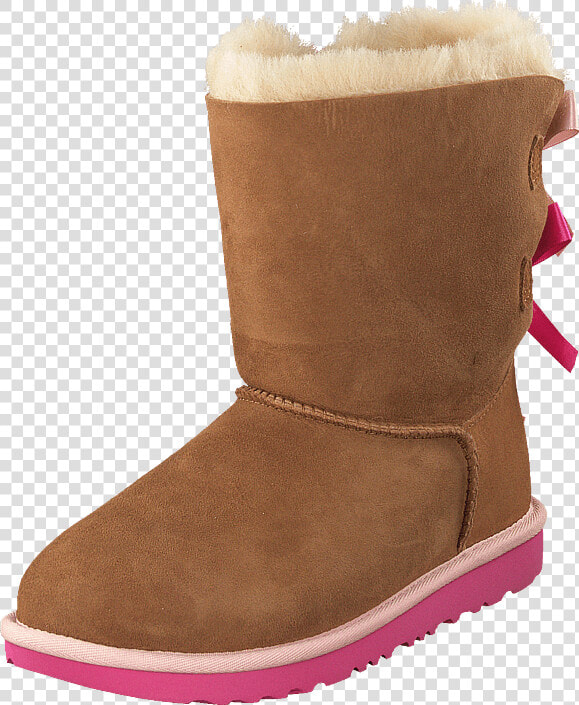 Bailey Bow Ii Chestnut   Pink Azalea   Snow Boot  HD Png DownloadTransparent PNG