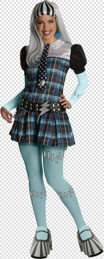Ladies Frankie Stein Costume   Monster High Frankie Costume Adult  HD Png DownloadTransparent PNG