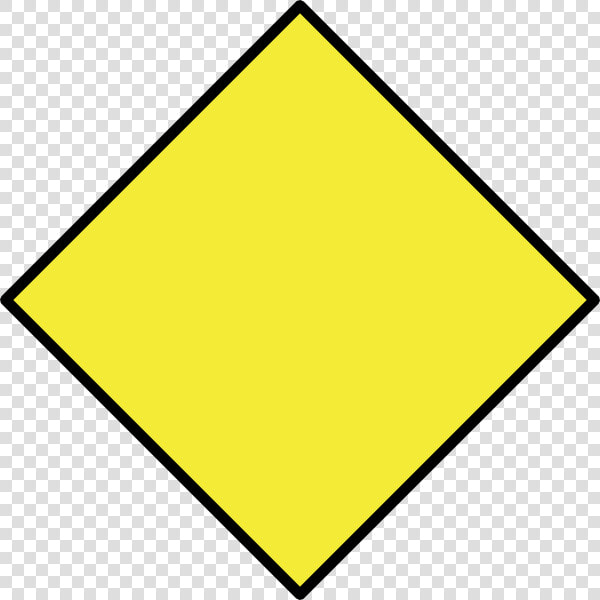Transparent Yellow Diamond Png   Blank Yellow Caution Sign  Png DownloadTransparent PNG