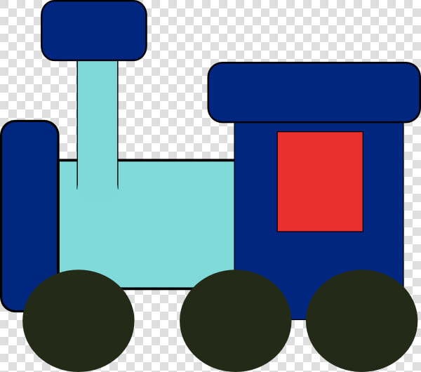 Train Engine Silhouette Clipart   Blue Train Clipart  HD Png DownloadTransparent PNG