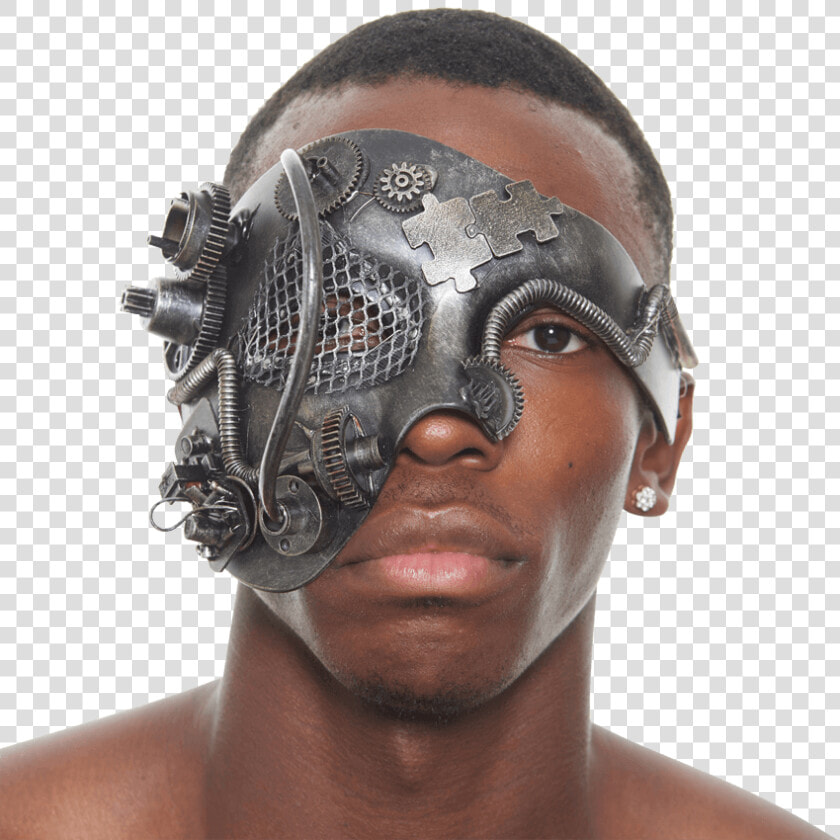 Silver Steampunk Terminator Mask   Mask  HD Png DownloadTransparent PNG