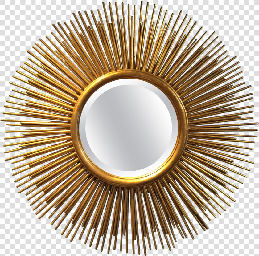 Antique Gold Sunburst Mirror   Circle  HD Png DownloadTransparent PNG