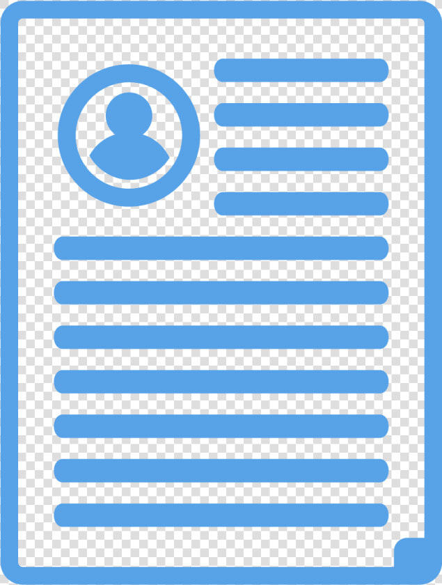 Blue Icons Resume   Circle  HD Png DownloadTransparent PNG