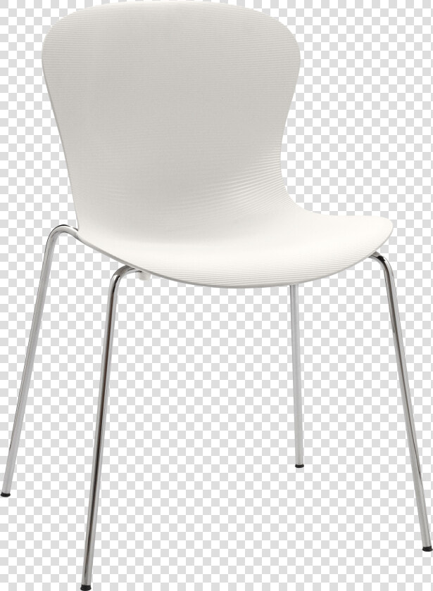 Nap Chair Kasper Salto Milk White Chrome Steel Base   Chair  HD Png DownloadTransparent PNG