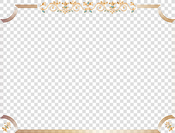 飾り枠ゴールドブルー 無料イラスト素材素材ラボ   ゴールド 枠 無料 素材  HD Png DownloadTransparent PNG