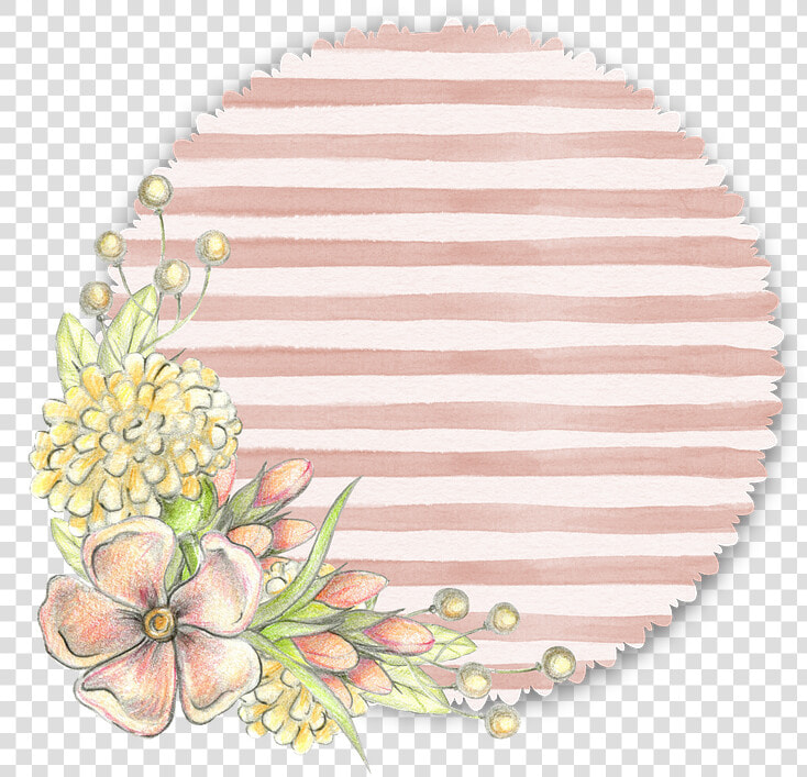 Floral  Flower  Pink  Tag  Soft  Pastel  Stripe   Blue Floral Tags  HD Png DownloadTransparent PNG