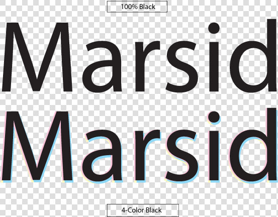 The Difference Between 100  Black And Four Color Black   4 Color Black Text  HD Png DownloadTransparent PNG