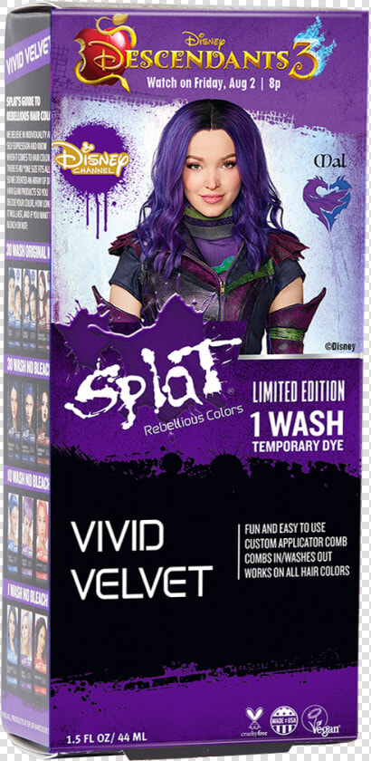 Mal  39 s Hair Color In Descendants 3  HD Png DownloadTransparent PNG