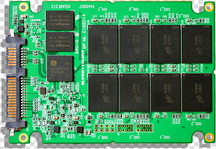 Supertalent Duradrive At7 1tb Ssd Pcb Front   Super Talent Duradrive At7  HD Png DownloadTransparent PNG