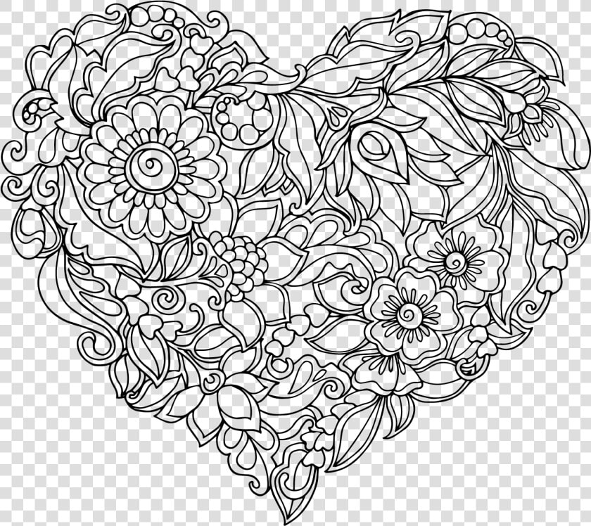 Royalty Free Library Heart Shaped Pattern Transprent   Adult Butterfly Colouring Pages  HD Png DownloadTransparent PNG