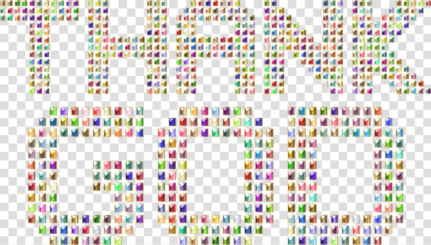 Chromatic Thank God Typography Variation 2 Enhanced   Art  HD Png DownloadTransparent PNG