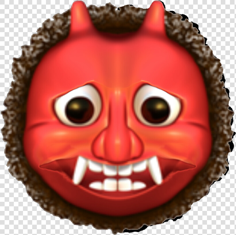  emoji  oni  devil  demon  iosemoji  vampire  mask   Japanese Ogre Emoji  HD Png DownloadTransparent PNG