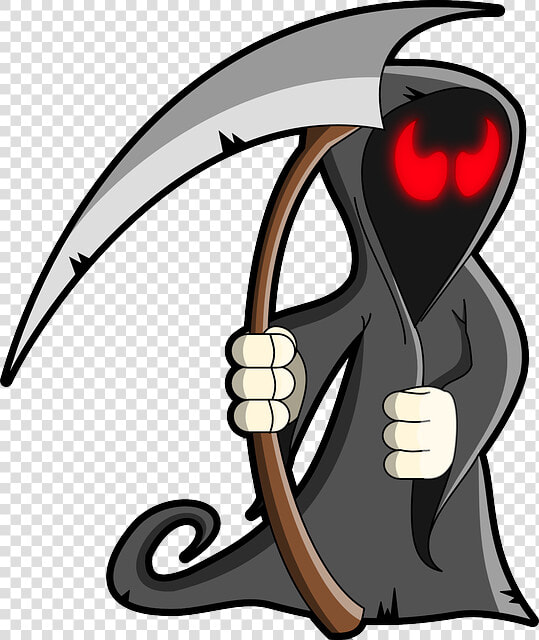 Coffin Clipart Halloween Skeleton   Clipart Grim Reaper  HD Png DownloadTransparent PNG