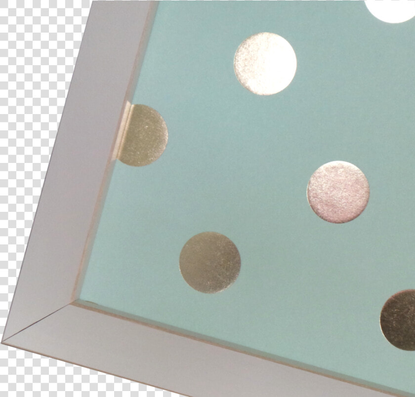 Aqua Gold Polka Dot Magnetic Dry erase Memo Board     Eye Shadow  HD Png DownloadTransparent PNG