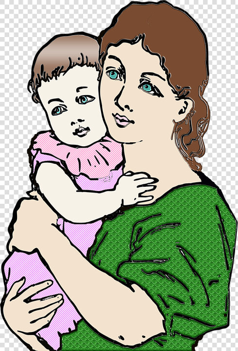 Mother  Daughter  Baby  Child  Family  Love  Woman   Amma Black And White  HD Png DownloadTransparent PNG