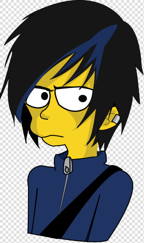 Clip Art Bart The Mother   Emo Bart Los Simpson  HD Png DownloadTransparent PNG