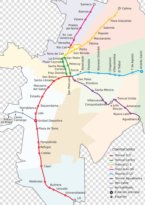 Mapa Del Mio Cali  HD Png DownloadTransparent PNG