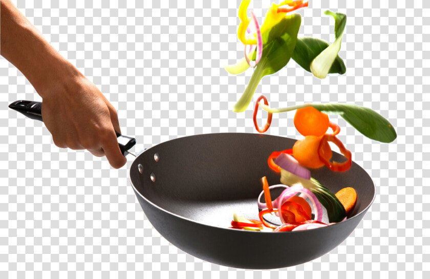 Fries Vector Cooking Pan Picture Stock   Vegetables Tossing In Pan  HD Png DownloadTransparent PNG