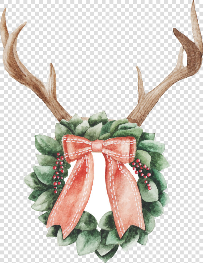 Clip Art Printed Transfers Sew Down   Watercolor Christmas Picture Png  Transparent PngTransparent PNG