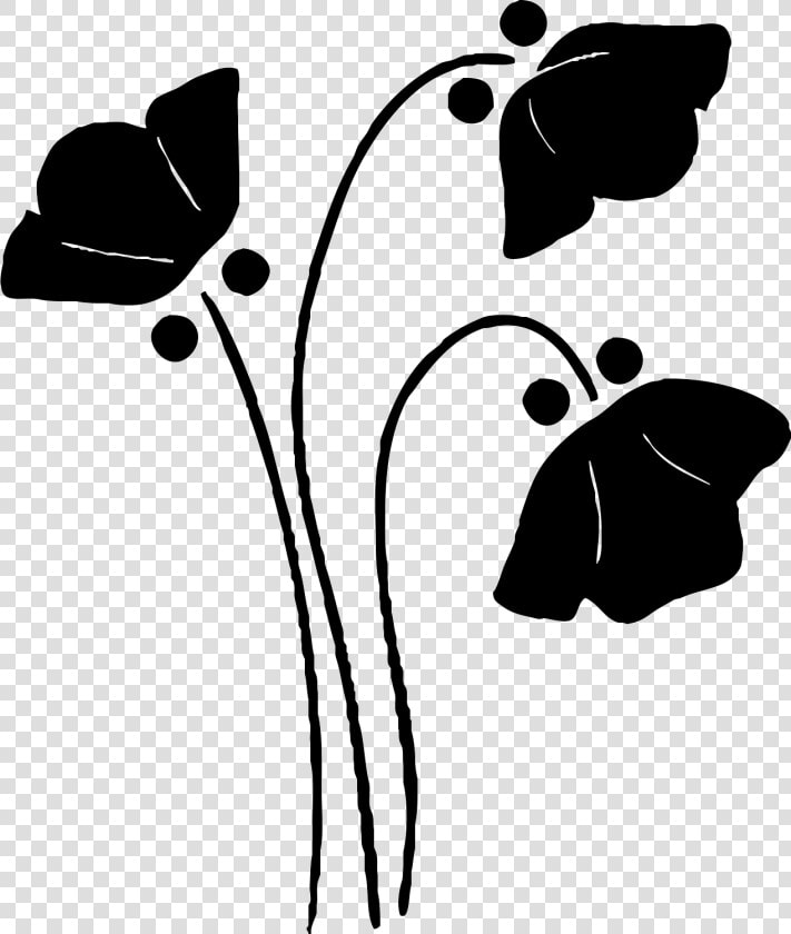 Silhouette Flower Clip Art   Silhouette Flowers Svg Free  HD Png DownloadTransparent PNG