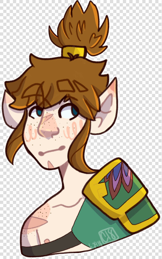 Link May Not Have Nipples But Trinket Does   Cartoon  HD Png DownloadTransparent PNG
